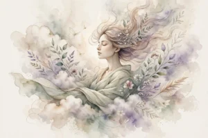 dreamy watercolor serenity